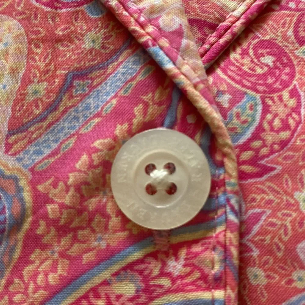 Lauren Ralph Lauren Paisley Two Piece Shorts Pajama Size XL